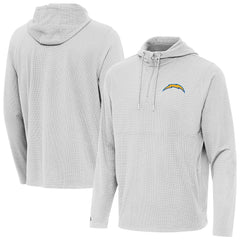Los Angeles Chargers Antigua Connected Quarter-Zip Pullover Hoodie