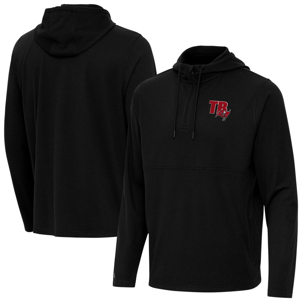 Tampa Bay Buccaneers Antigua Connected Quarter-Zip Pullover Hoodie