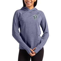 Chicago Bears Cutter & Buck Women's Tonal Logo Adapt Knit Recycled Raglan Pullover Hoodie