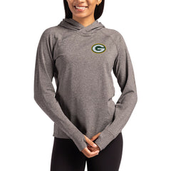 Green Bay Packers Cutter & Buck Women's Primary Logo Adapt Knit Recycled Raglan Pullover Hoodie