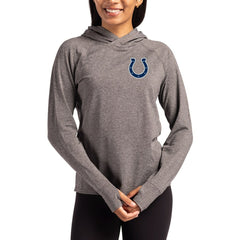 Indianapolis Colts Cutter & Buck Women's Primary Logo Adapt Knit Recycled Raglan Pullover Hoodie