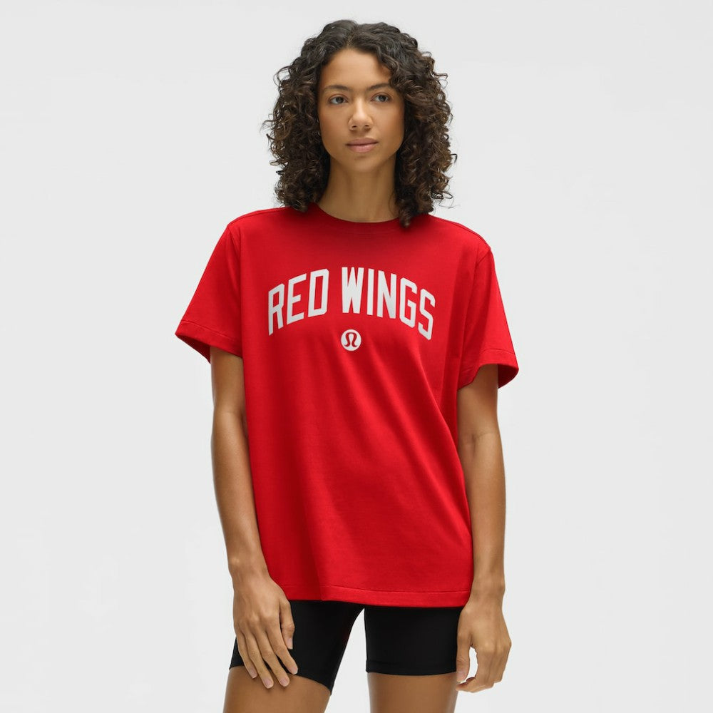 Detroit Red Wings lululemon Women's All Yours Organic Cotton T-Shirt For Sale