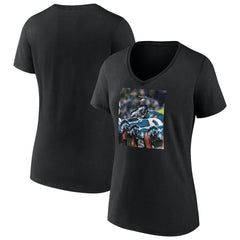 Philadelphia Eagles Women's Push On V-Neck T-Shirt
