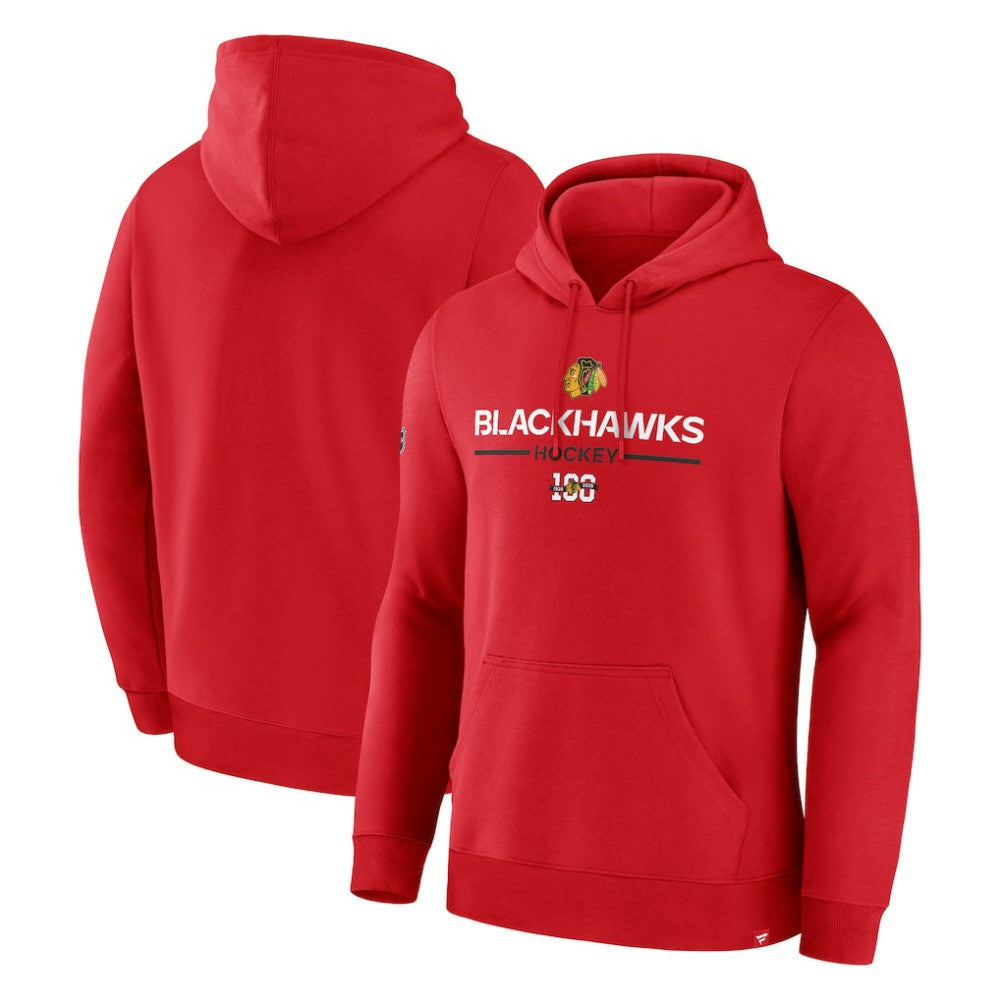 Chicago Blackhawks Fanatics Centennial Fleece Pullover Hoodie Online