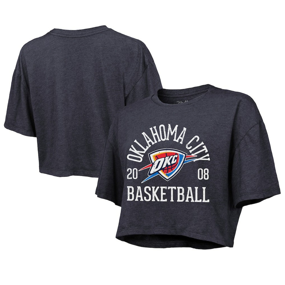 Oklahoma City Thunder Majestic Threads Women's Boxy Crop Top Online