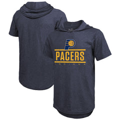 Indiana Pacers Majestic Threads Tri-Blend Hoodie T-Shirt New