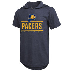 Indiana Pacers Majestic Threads Tri-Blend Hoodie T-Shirt New