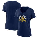 Indiana Pacers Women's '90s Graphic V-Neck T-Shirt New