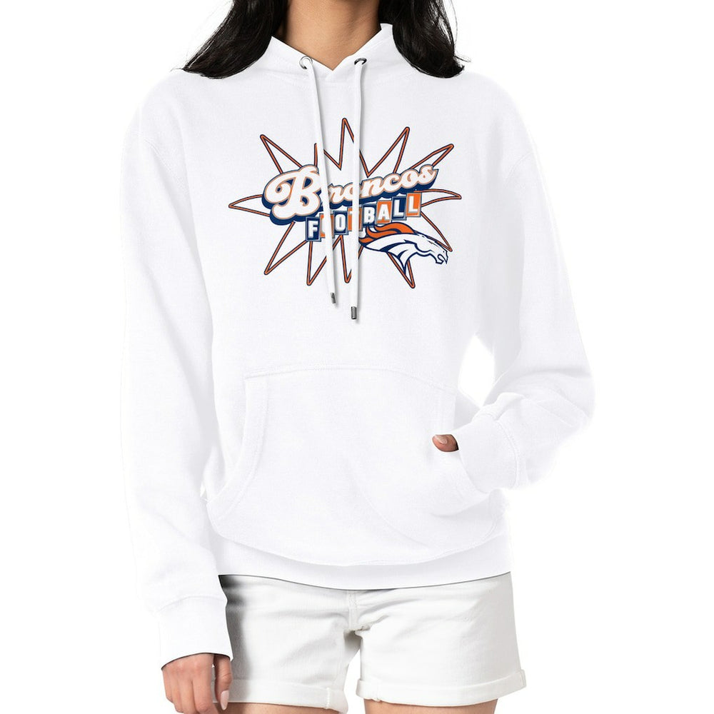 Denver Broncos Starter Women's Drive-In Sign Pullover Hoodie