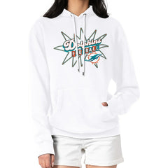 Miami Dolphins Starter Women's Drive-In Sign Pullover Hoodie