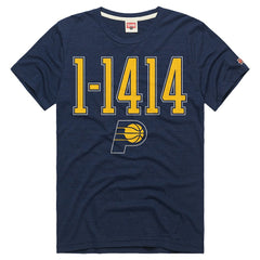 Indiana Pacers Homage Unisex The "1-1414" Comeback Record Tri-Blend T-Shirt For Sale