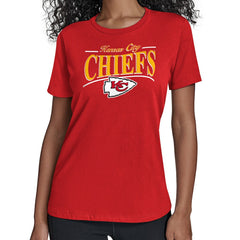 Kansas City Chiefs Starter Women's Arch Stripe T-Shirt