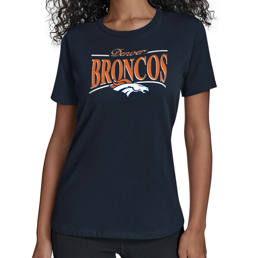 Denver Broncos Starter Women's Arch Stripe T-Shirt