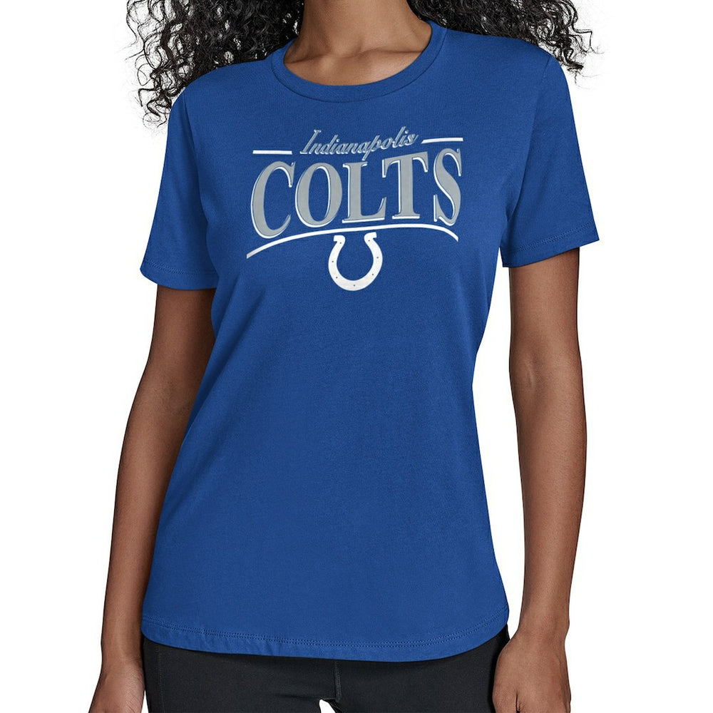Indianapolis Colts Starter Women's Arch Stripe T-Shirt