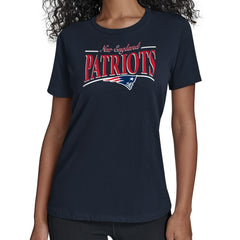 New England Patriots Starter Women's Arch Stripe T-Shirt