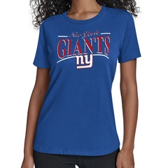 New York Giants Starter Women's Arch Stripe T-Shirt
