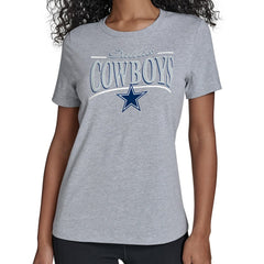 Dallas Cowboys Starter Women's Arch Stripe T-Shirt