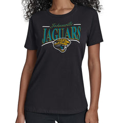 Jacksonville Jaguars Starter Women's Throwback Arch Stripe T-Shirt