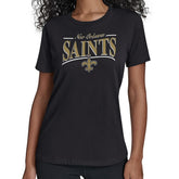 New Orleans Saints Starter Women's Arch Stripe T-Shirt