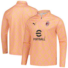 AC Milan 2025/26 Pre-Match dryCell Quarter-Zip Top Light Orange - Puma