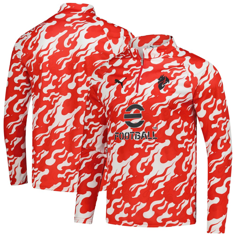 AC Milan 2025/26 Pre-Match dryCell Quarter-Zip Top Red - Puma