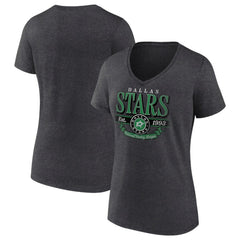 Dallas Stars Women's Retro Banner V-Neck T-Shirt Sale
