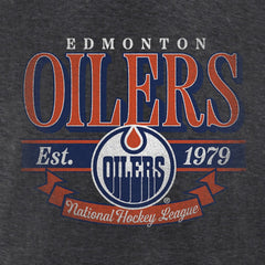 Edmonton Oilers Women's Retro Banner V-Neck T-Shirt For Sale