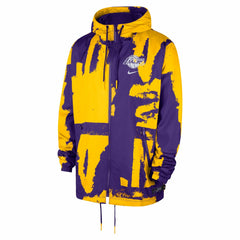 Los Angeles Lakers Unisex Courtside Club Premium Woven Full-Zip Hooded Jacket On Sale