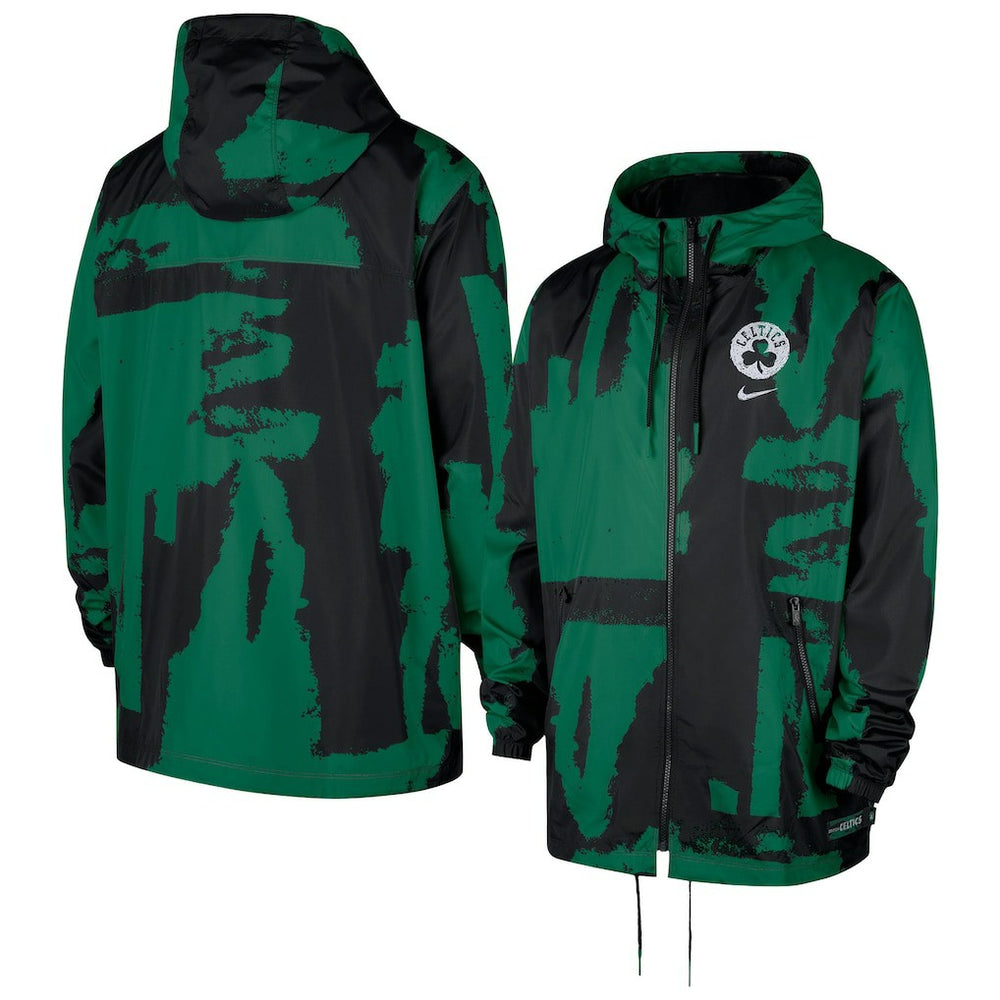 Boston Celtics Courtside Club Premium Woven Full-Zip Hooded Jacket For Sale