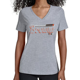 Cleveland Browns Starter Women's Groovy Script V-Neck T-Shirt