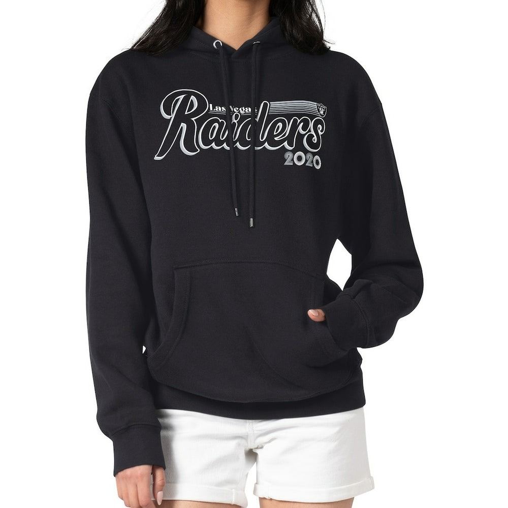 Las Vegas Raiders Starter Women's Groovy Script Pullover Hoodie