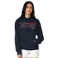 Houston Texans Starter Women's Groovy Script Pullover Hoodie