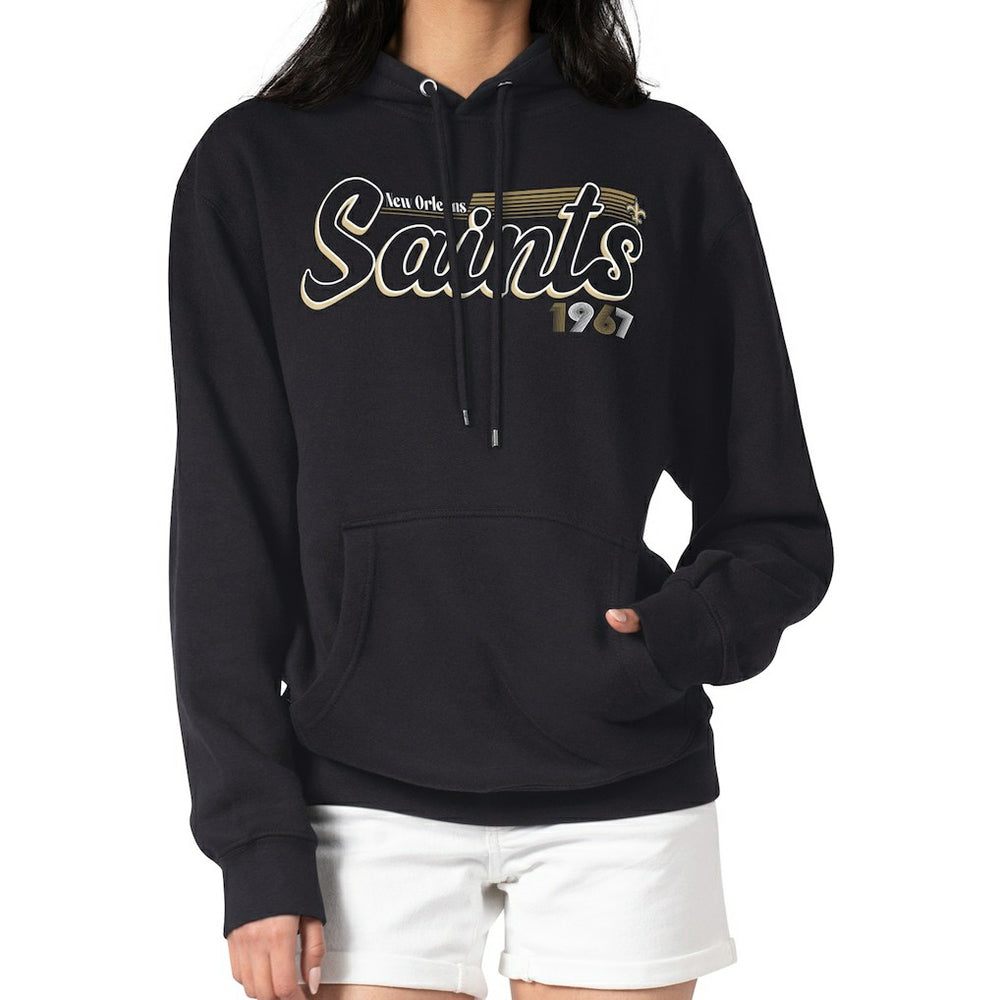 New Orleans Saints Starter Women's Groovy Script Pullover Hoodie