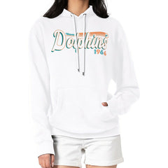Miami Dolphins Starter Women's Throwback Groovy Script Pullover Hoodie