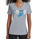 Detroit Lions Starter Women's Color Shading V-Neck T-Shirt
