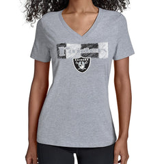Las Vegas Raiders Starter Women's Color Shading V-Neck T-Shirt
