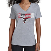Atlanta Falcons Starter Women's Color Shading V-Neck T-Shirt