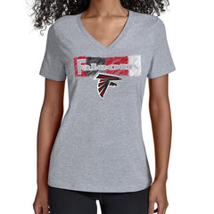 Atlanta Falcons Starter Women's Color Shading V-Neck T-Shirt