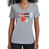 Cleveland Browns Starter Women's Color Shading V-Neck T-Shirt