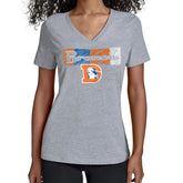Denver Broncos Starter Women's Color Shading V-Neck T-Shirt