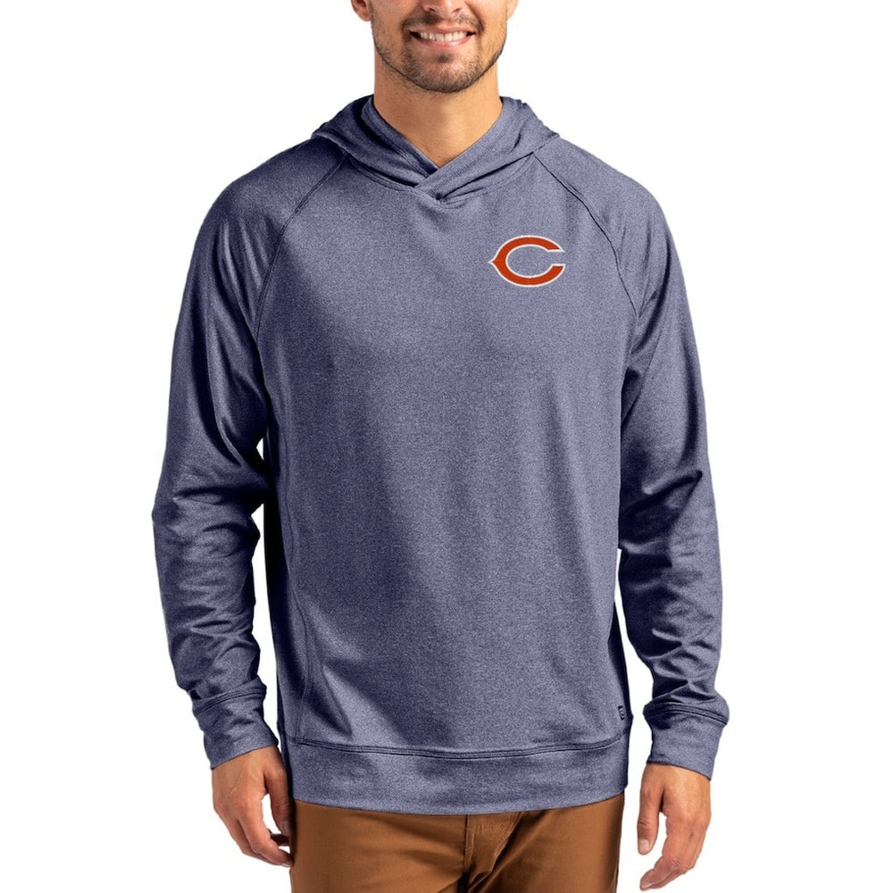 Chicago Bears Cutter & Buck Adapt Knit Recycled Raglan Pullover Hoodie