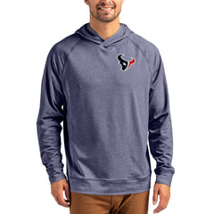 Houston Texans Cutter & Buck Adapt Knit Recycled Raglan Pullover Hoodie