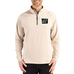 New York Giants Cutter & Buck Adapt Eco Knit Stretch Recycled Quarter-Zip Pullover