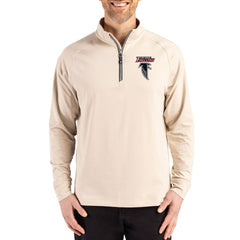 Atlanta Falcons Cutter & Buck Throwback Logo Adapt Eco Knit Stretch Recycled Quarter-Zip Pullover