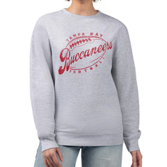 Tampa Bay Buccaneers G-III 4Her by Carl Banks Women's Distressed Graphics Fleece Pullover Sweatshirt