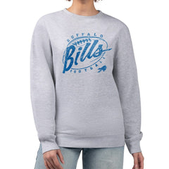 Buffalo Bills G-III 4Her by Carl Banks Women's Distressed Graphics Fleece Pullover Sweatshirt
