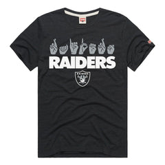Las Vegas Raiders Homage Unisex NFL ASL Collection by Love Sign Tri-Blend T-Shirt