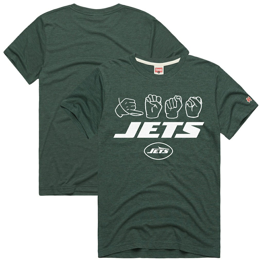New York Jets Homage Unisex NFL ASL Collection by Love Sign Tri-Blend T-Shirt