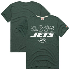 New York Jets Homage Unisex NFL ASL Collection by Love Sign Tri-Blend T-Shirt