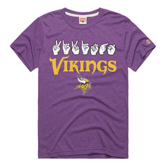 Minnesota Vikings Homage Unisex NFL ASL Collection by Love Sign Tri-Blend T-Shirt